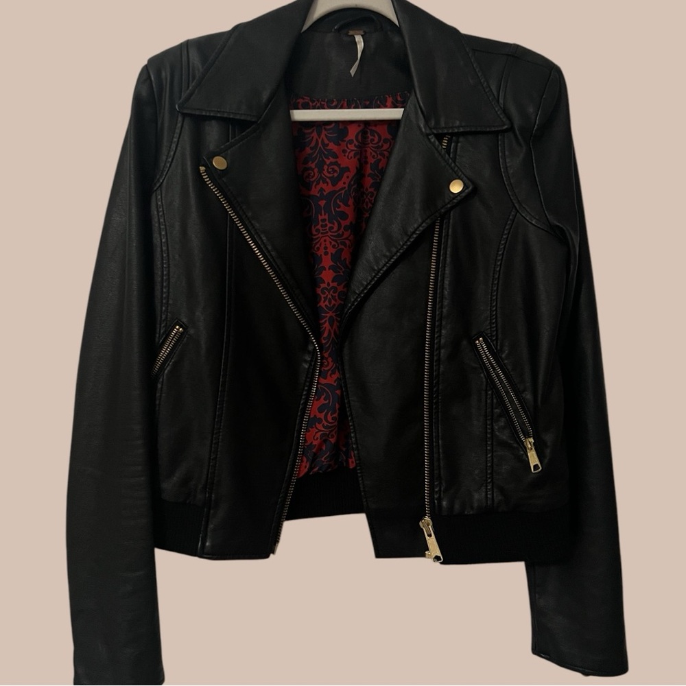 Free People Vegan Leather Jacket